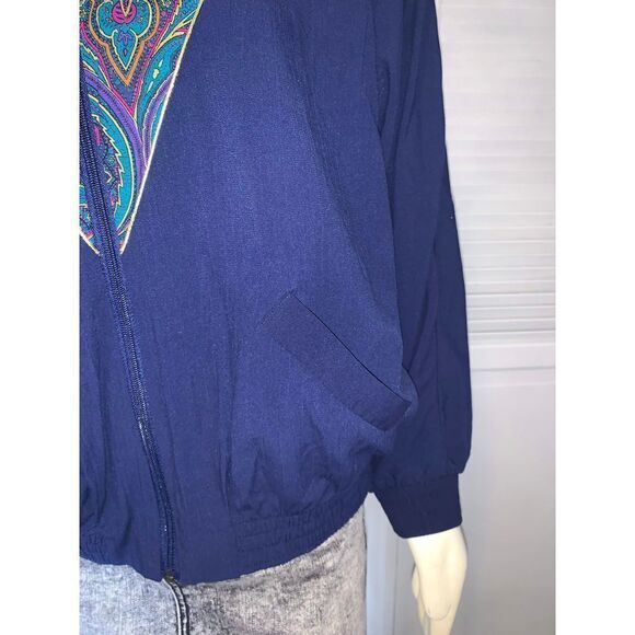 Vintage 80’s 90’s Streetwear Bomber Jacket Size 18 - Picture 6 of 8